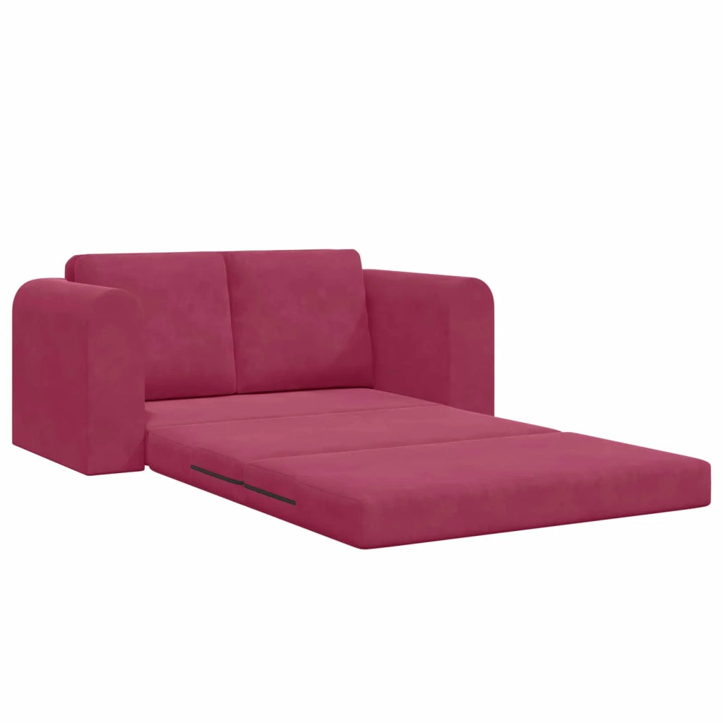 Divano letto | Sof¨¤ letto | Letto singolo Rosso Vino 148 x 71 x 83 cm Velluto