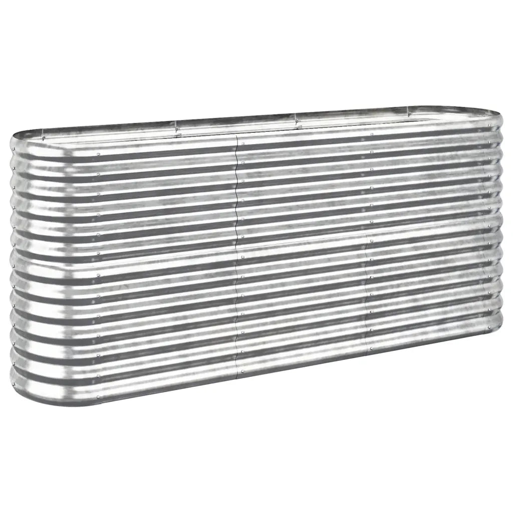Letto Giardino Acciaio Zincato 152x40x68cm Argento 318897