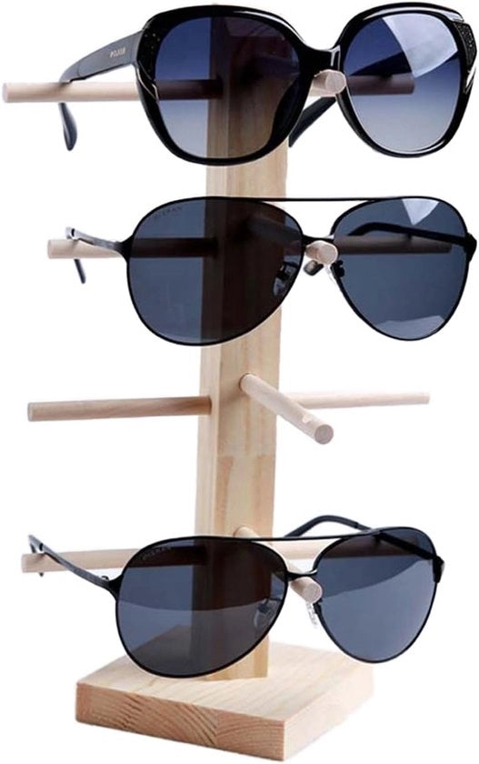 Supporto per Occhiali da Sole in Legno - Cassettino per Occhiali da Sole e Occhiali - Adatto per Occhiali da Vista