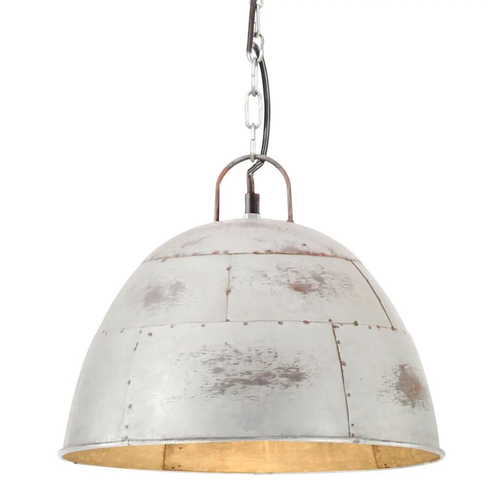 Lampada a Sospensione Vintage 25 W Argento Rotonda 31 cm E27 cod mxl 66251