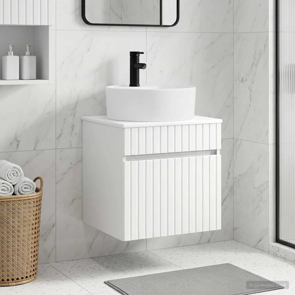Mobile lavabo da parete Bianco 49 x 44,5 x 65 cm