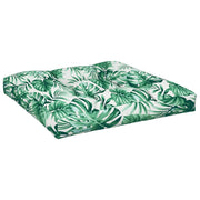 Cuscino per pallet | Cuscini per sedie Motivo a Foglie 70x70x12 cm