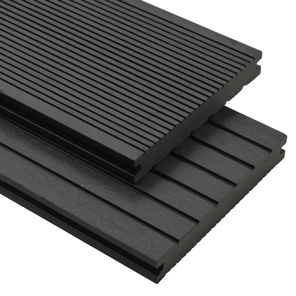 Tavola da decking 24 pcs Nero WPC 3444769