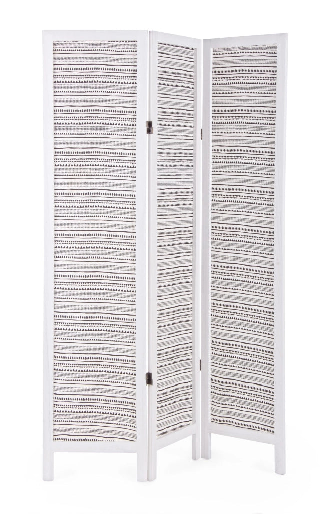 Paravento 3A Pattern Bianco 120X170 - Bizzotto