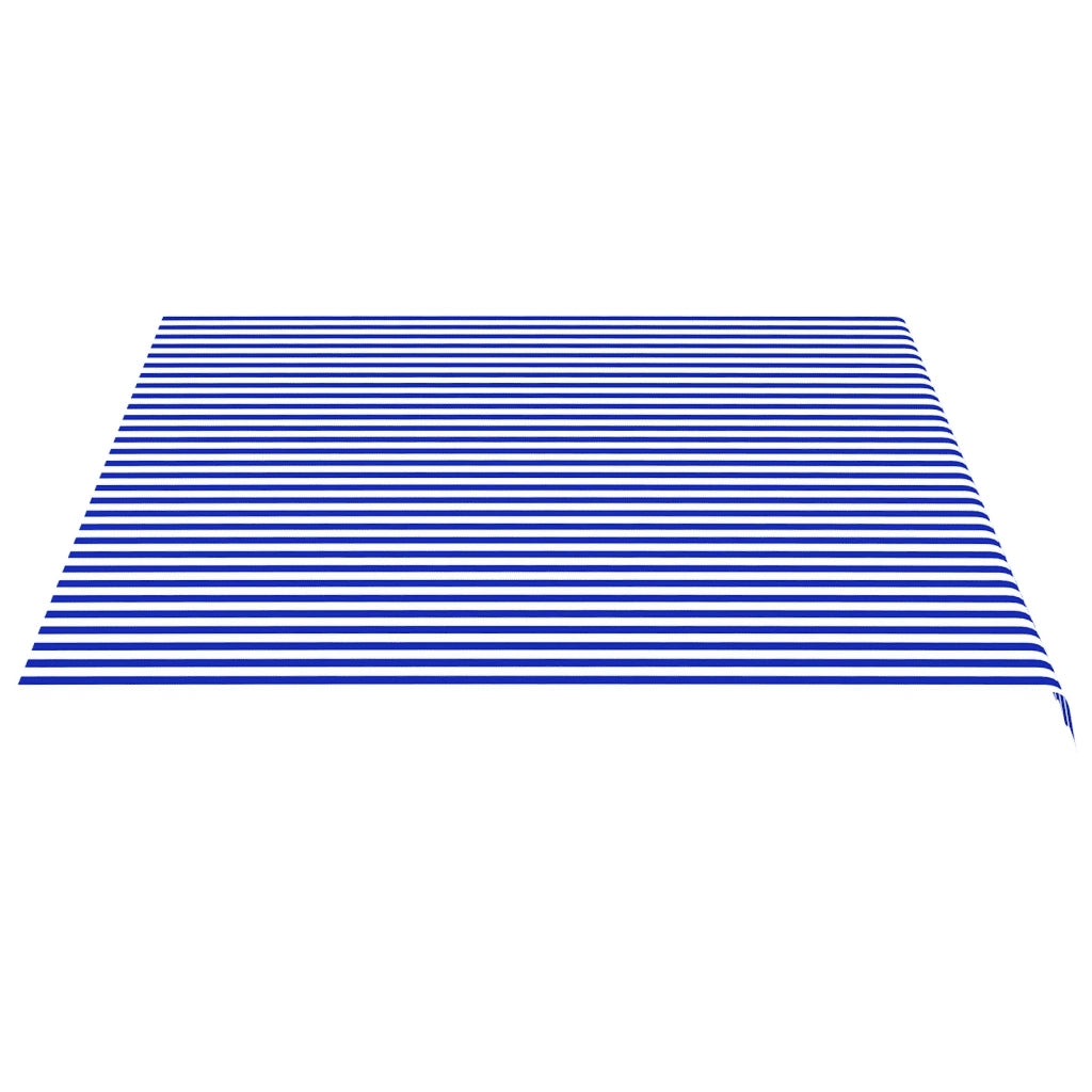 Tessuto di Ricambio per Tenda da Sole Blu e Bianco 4,5x3,5 m cod mxl 8013