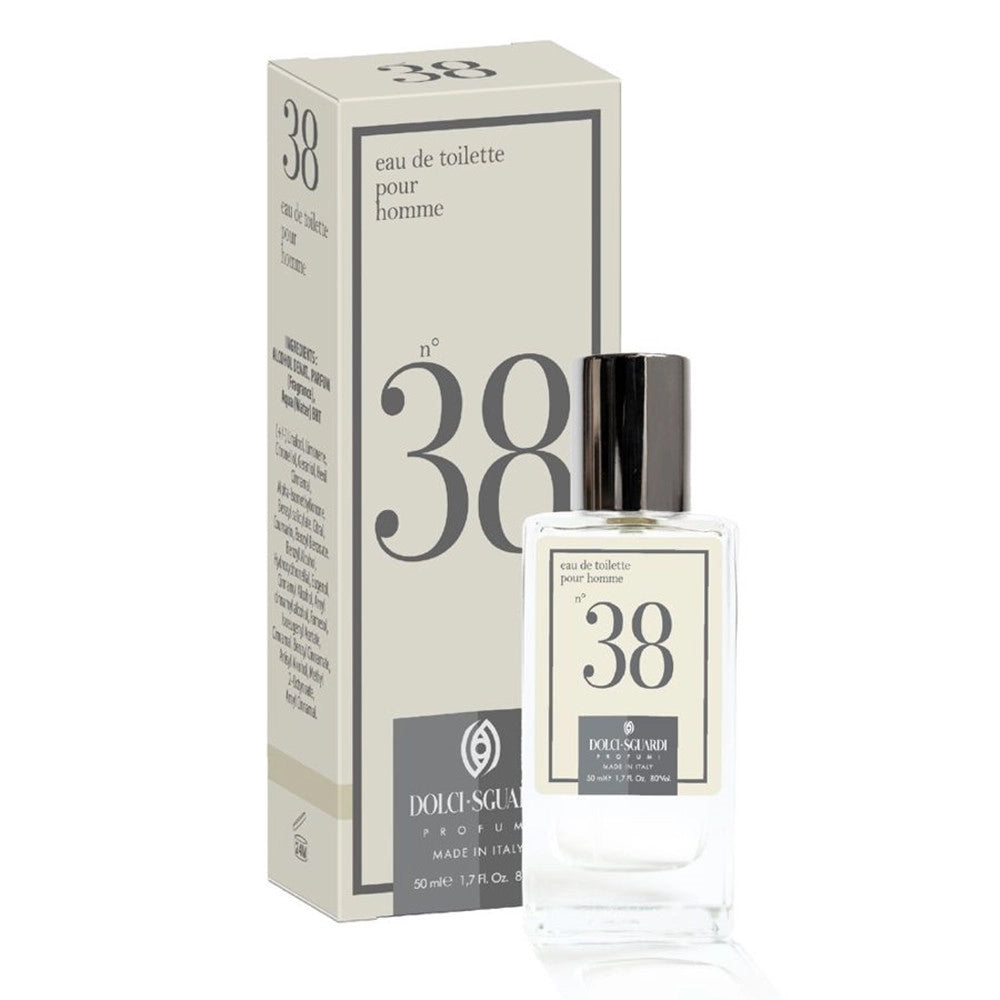 Trade Shop - Profumo Corpo Eau De Toilette Per Uomo N°38 Da 50 Ml Fragranza Decisa Sofisticata 005830 -