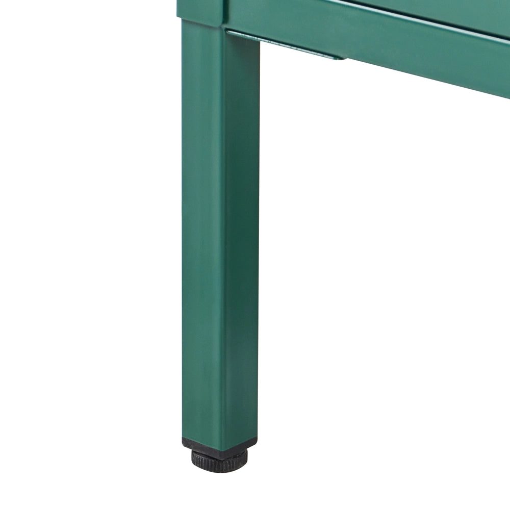 Moderno Armadietto in Acciaio con 2 Ante e 4 Ripiani color Verde