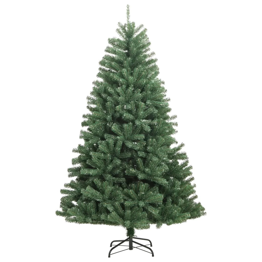 Albero di Natale Artificiale Incernierato con Base Verde 210 cm 356768