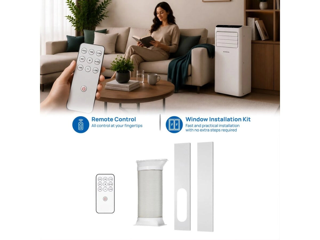 Condizionatore portatile da 7000 BTU con tubo di scarico - 20 m²