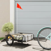 Rimorchio da Bici Nero 126x63x34 cm in Ferro 94202