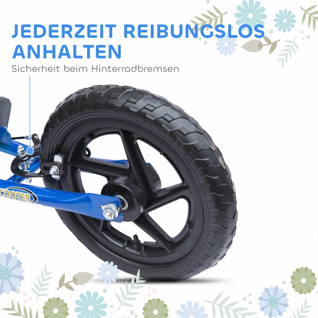 Scooter per Bambini con Freni e Ruote Grandi ¨C zephmum ¨C Blu