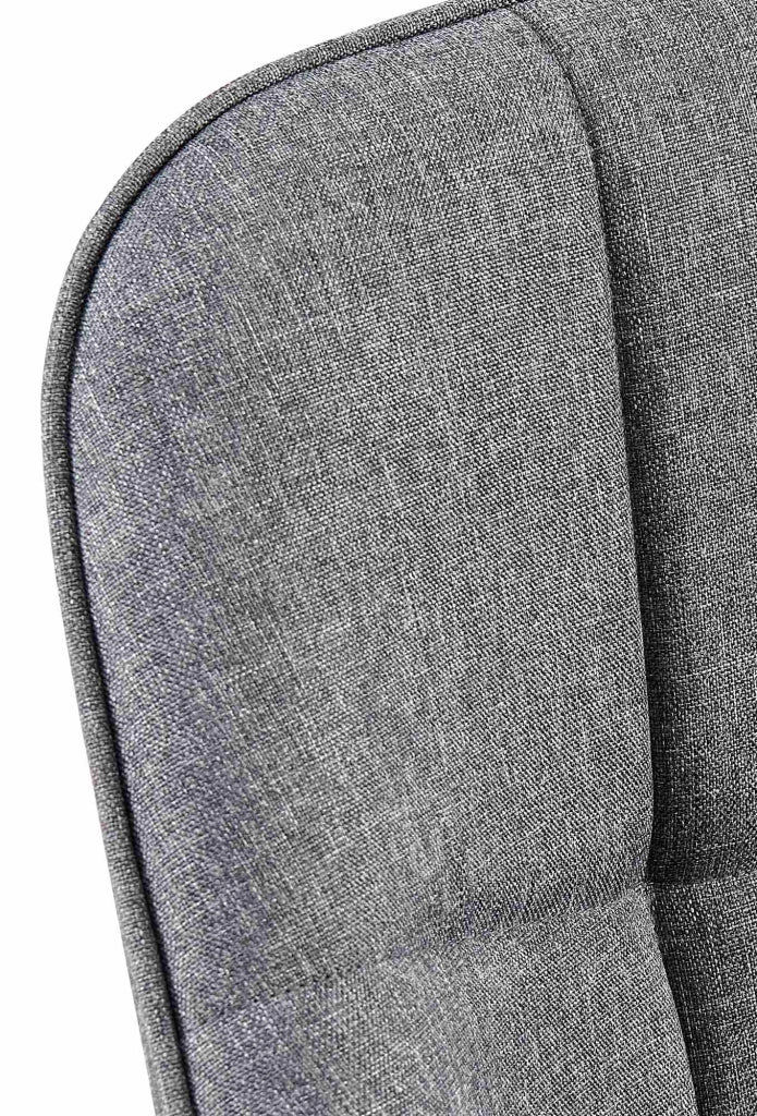 Sedia da pranzo Roseville grigio scuro,Tessuto