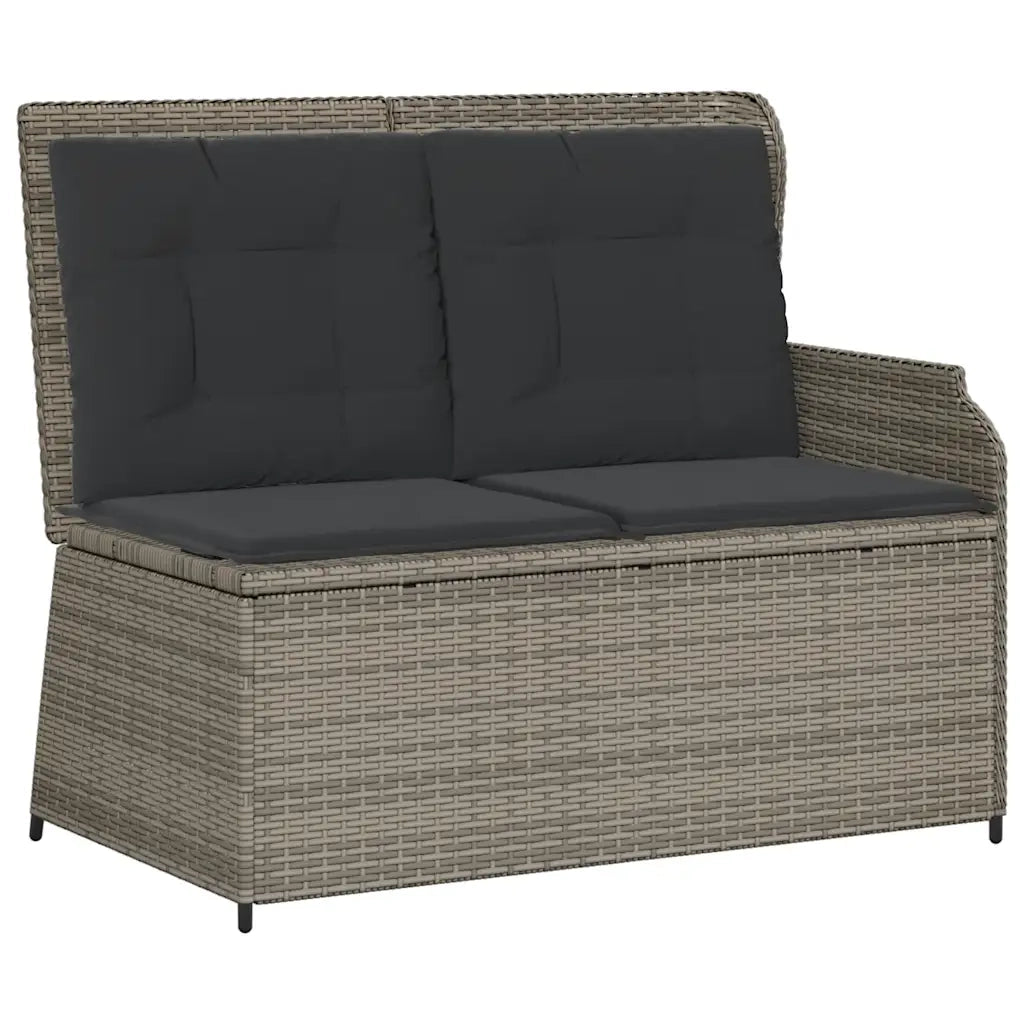 Set Divani da Giardino 3 pz con Cuscini in Polyrattan Grigio 3262102
