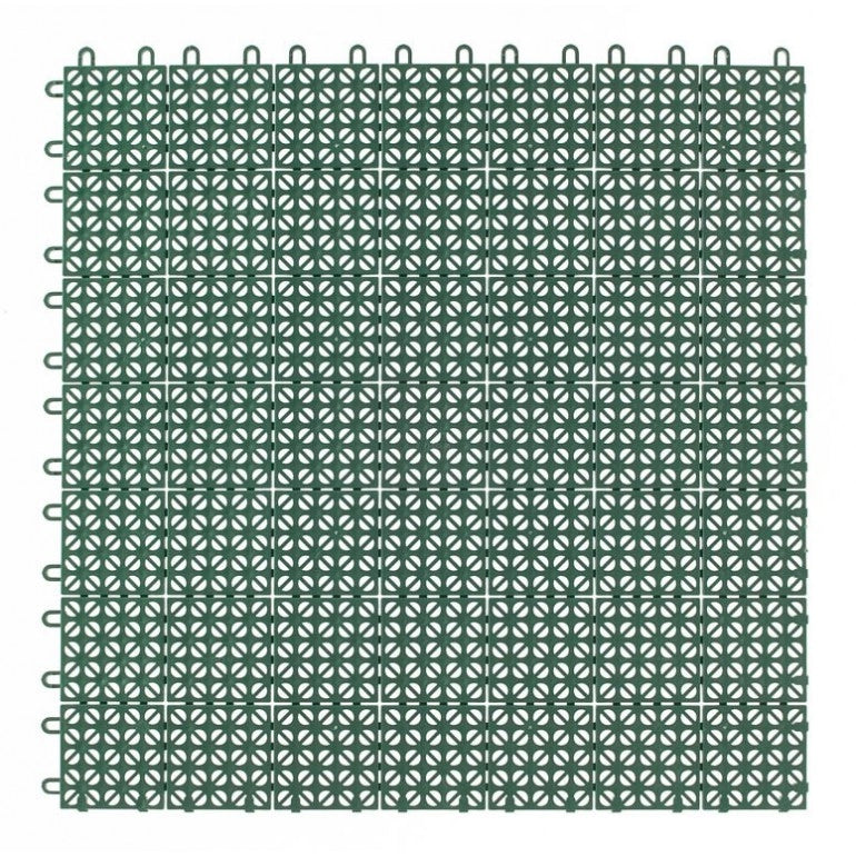 Set da 4 Piastrelle Flessibili in Plastica 55,5 x 55,5 cm da esterno, drenanti e autobloccanti