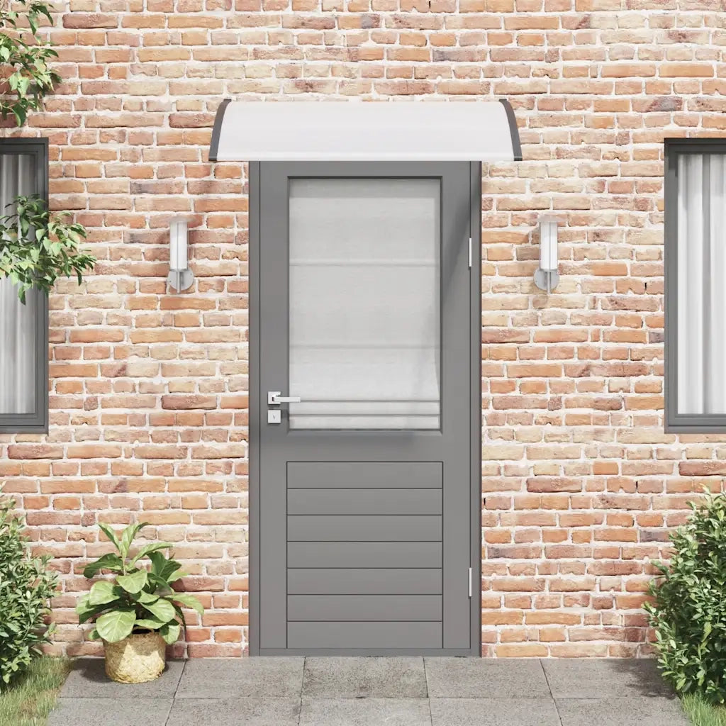 Pensilina per Porta Nera e Trasparente 120x75 cm in PC CFW8704204