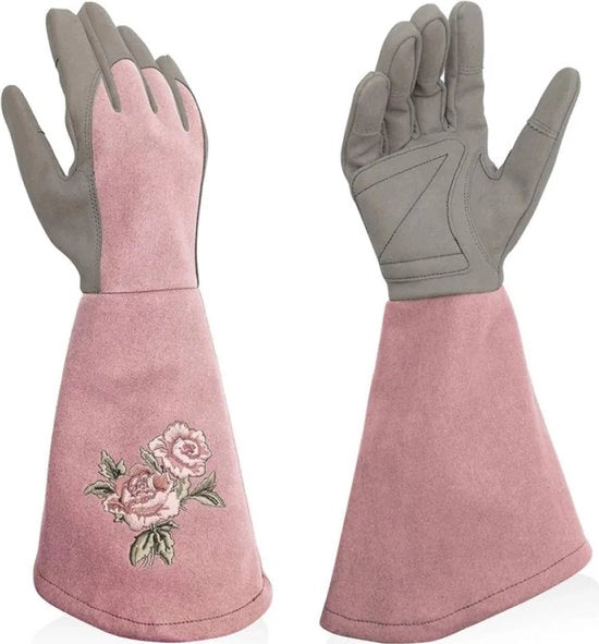 Manica per giardinaggio per donna con protezione da punture, resistente a punture e tagli, (M)