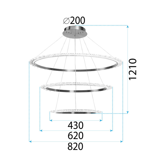 Lampada APP1609-3C Gold