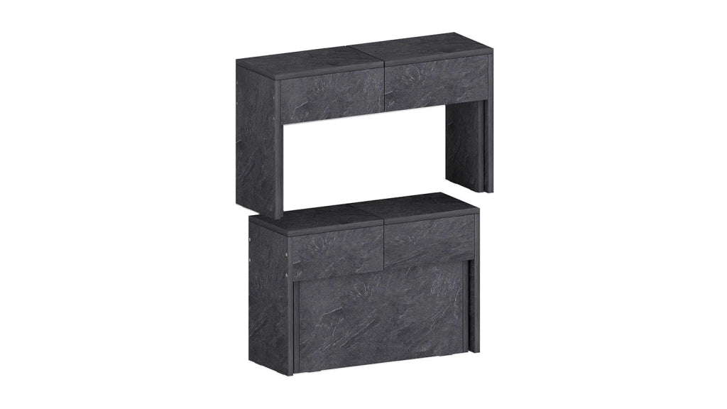Panca Allungabile 66/290x25x45 cm Pratika Singola A Grigio Ardesia