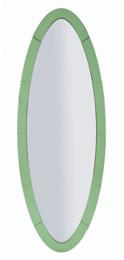 Specchio Da Muro Oslo Verde 55X2X150 Elegante E Raffinato