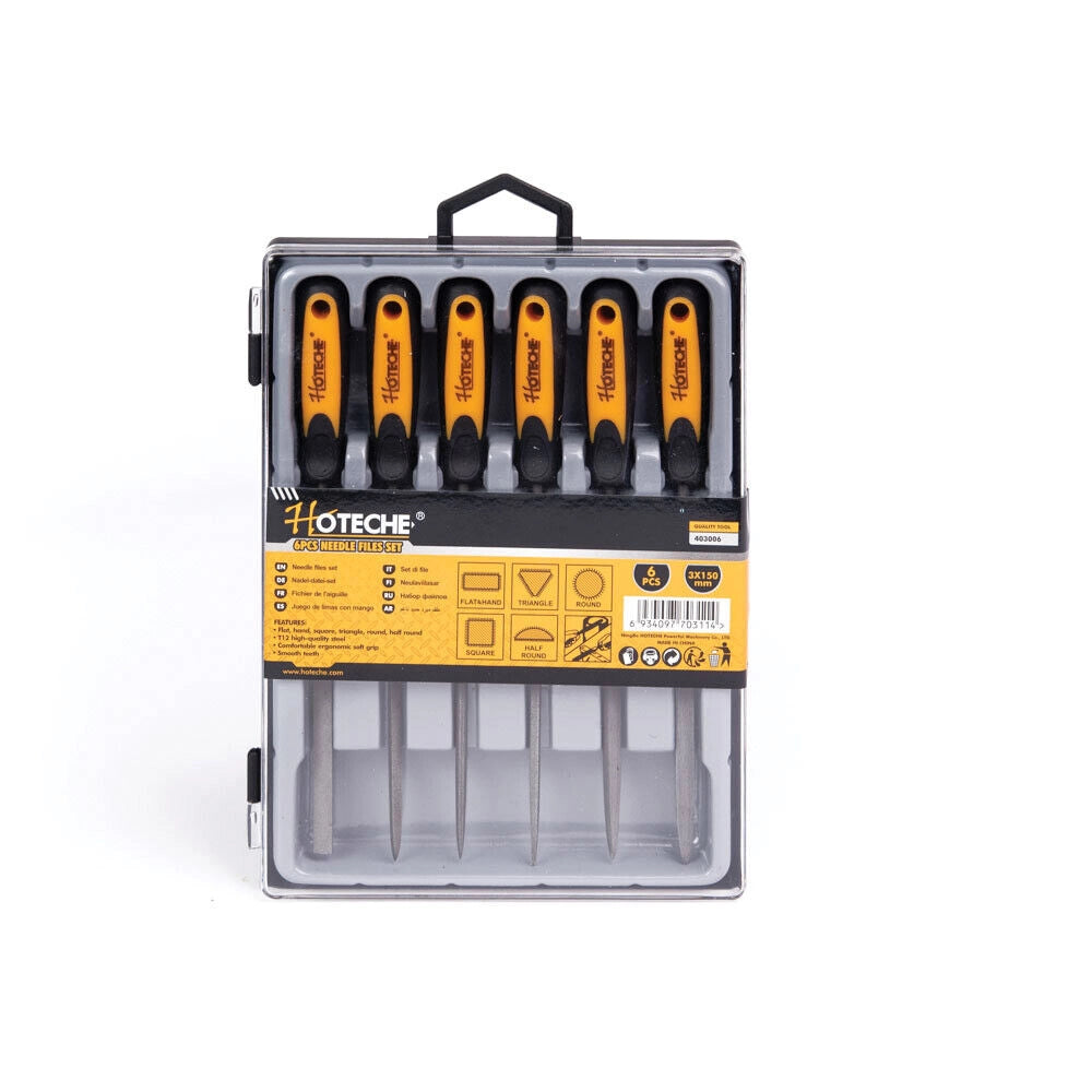 Set 6 lime da 150mm lime ad ago triangolo piatta tonda semitonda Art.403006