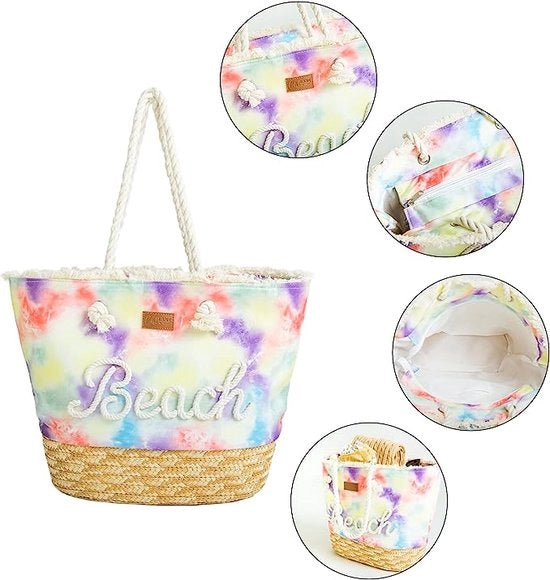 Borse per donna Borsa acquatica Resistente all'acqua e al sabbia Borsa da spalla con capacità extra grande per il mare Nuoto Palestra Viaggi Comprare Giornaliera Borsa da spalla Estate Borse da spiaggia