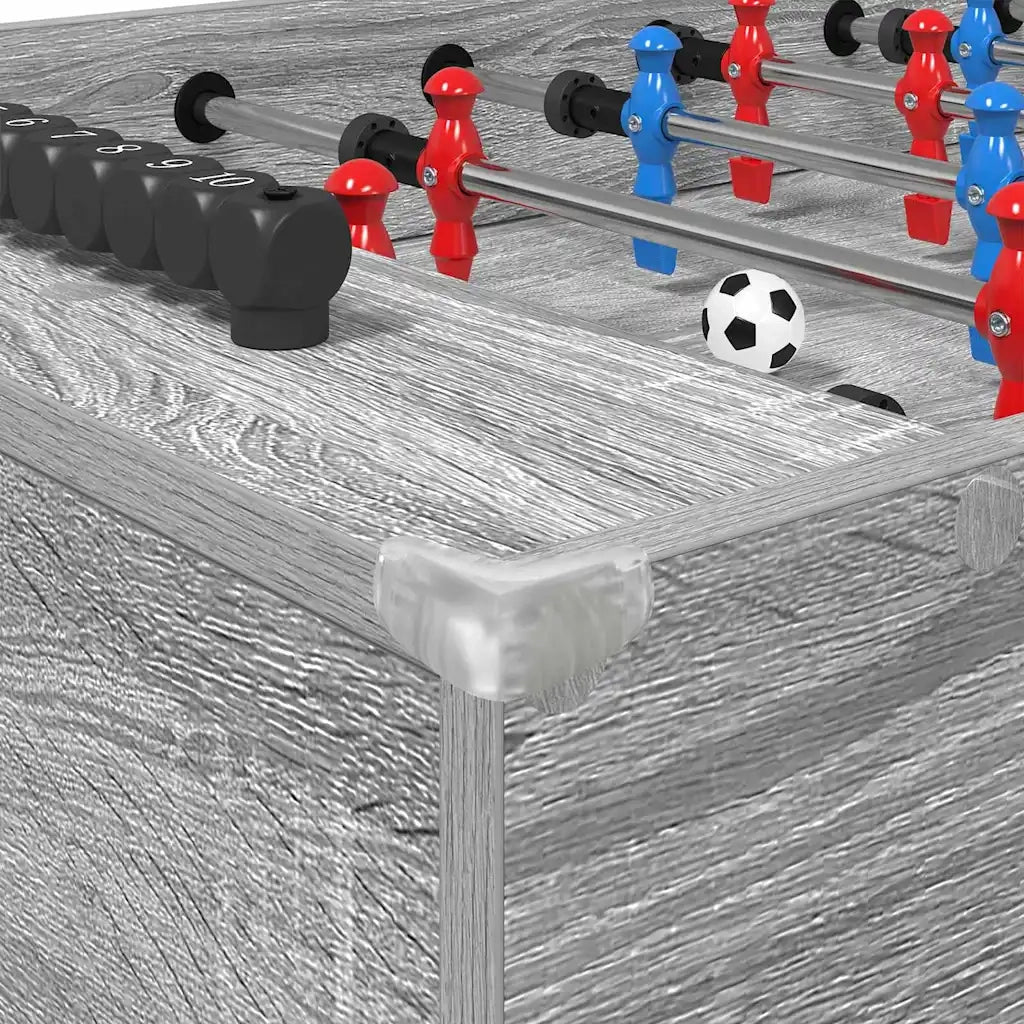 Tavolo da Foosball Sonoma grigia 125 x 60,5 x 80 cm 858889