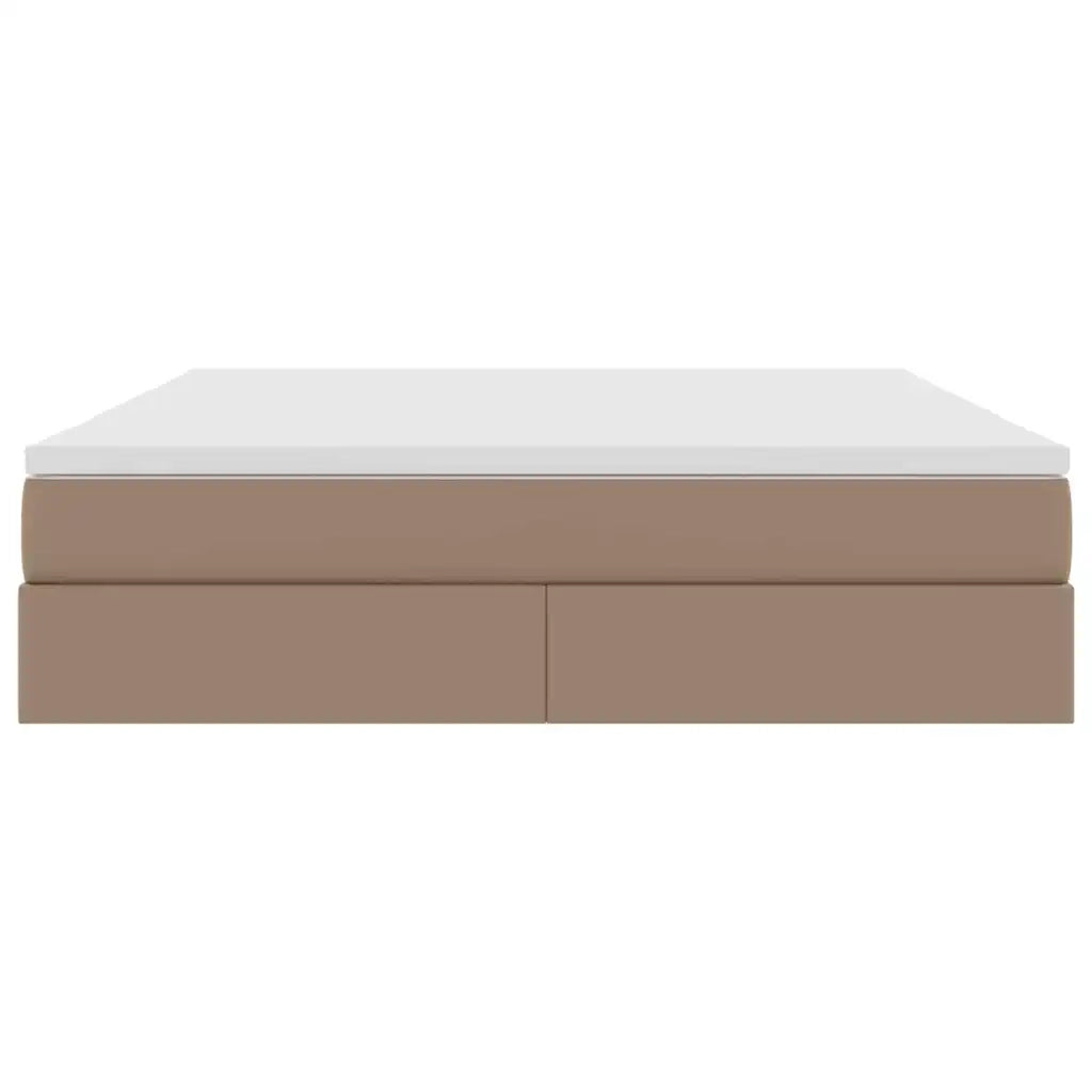 Letto con contenitore e materasso Cappuccino 180 x 200 cm