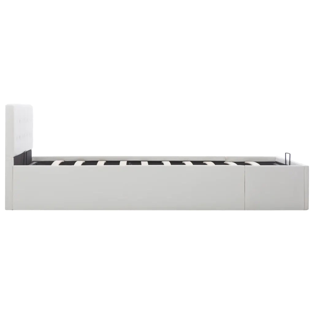 Giroletto con Contenitore Idraulico Bianco Similpelle 140x200cm