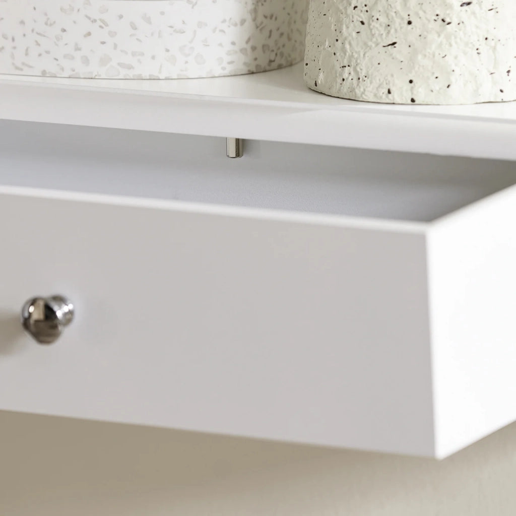 Consolle Con 3 Cassetti Libreria Scaffale A Scala Libreria A Scala Bianco FRG43-L-W SoBuy