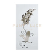 Pannello decorativo moderno Orchidea Bianco e sabbia