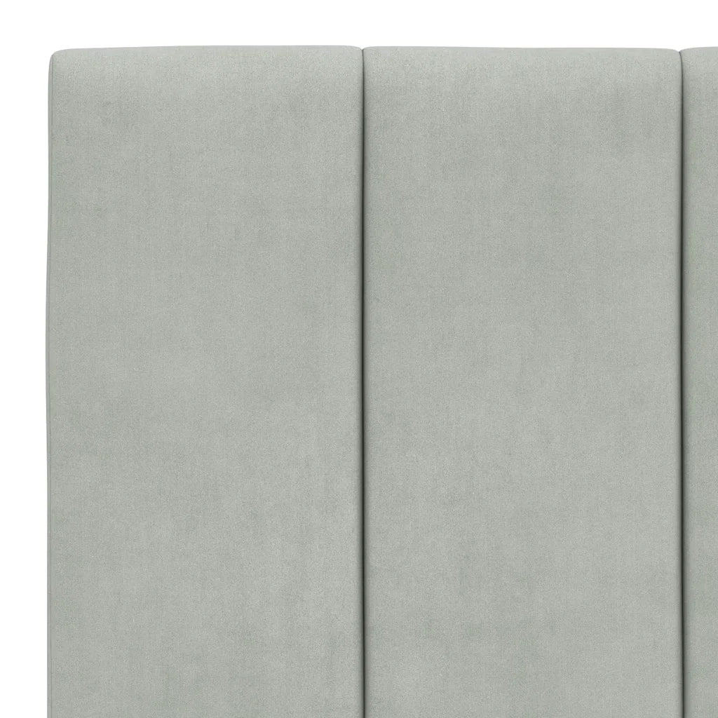 Giroletto senza Materasso Hanko Grigio Chiaro 100x200 cm Velluto 3207831