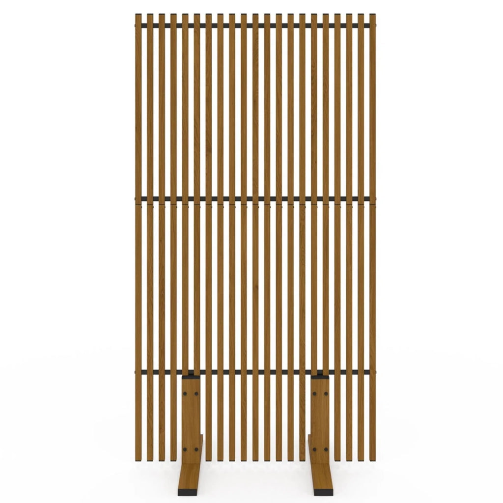 IDMarket - Schermo decorativo per esterni, 80 x 150 cm, effetto legno