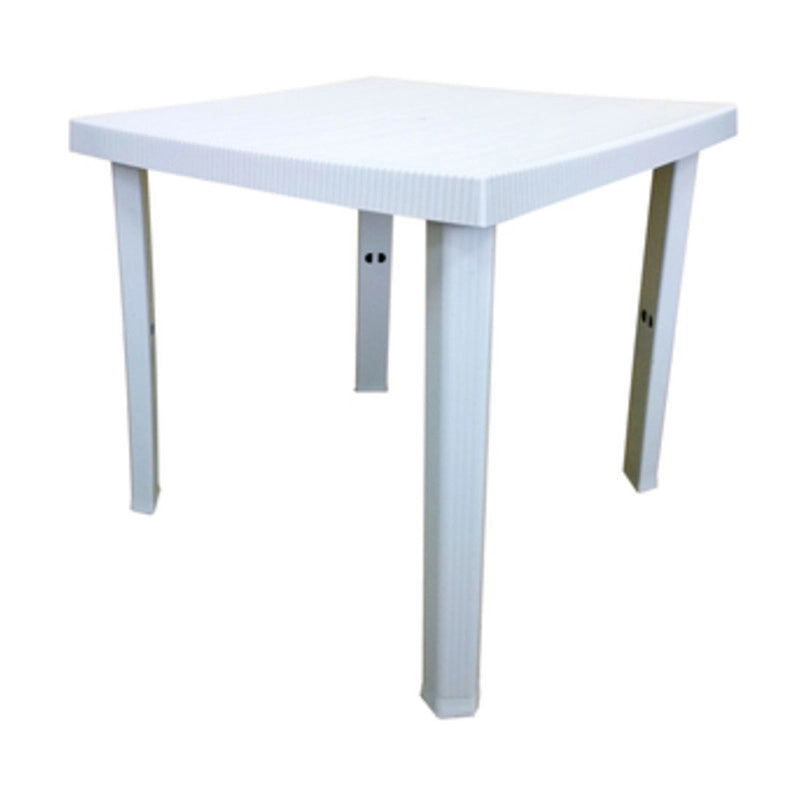 TAVOLO RESINA FIGARO 80X80XH72 CM BIANCO  1 PZ