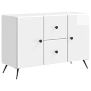 Credenza Bianco Lucido 89 x 34,5 x 60 cm Legno ingegnerizzato