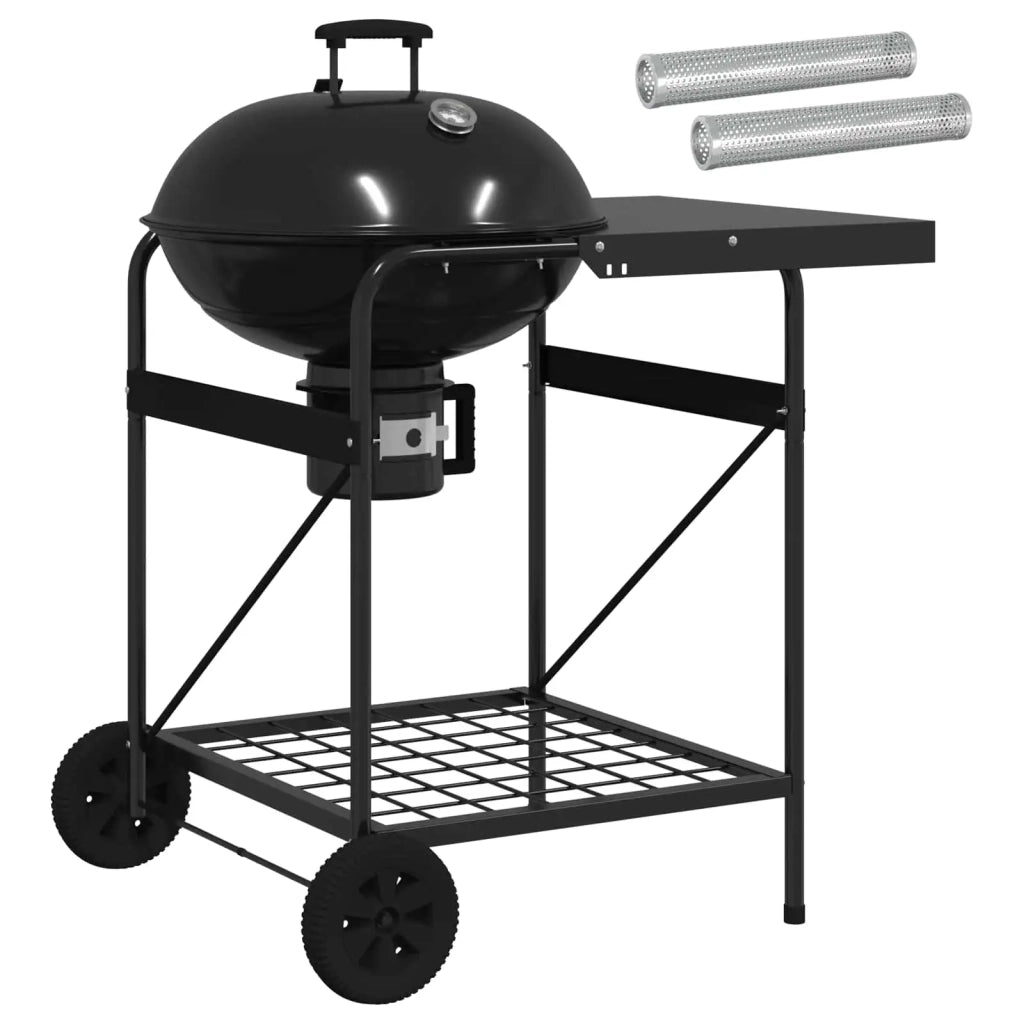 Griglia a carbone con tubi affumicatori 91 x 71 x 107 cm Nero 3443024