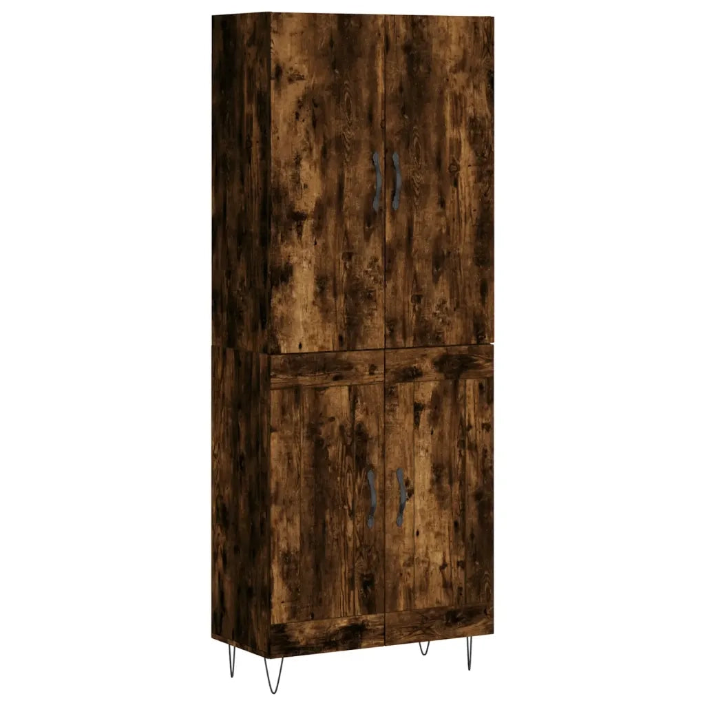 Credenza Rovere Fumo  69,5x34x180 cm in Legno Multistrato 3198078