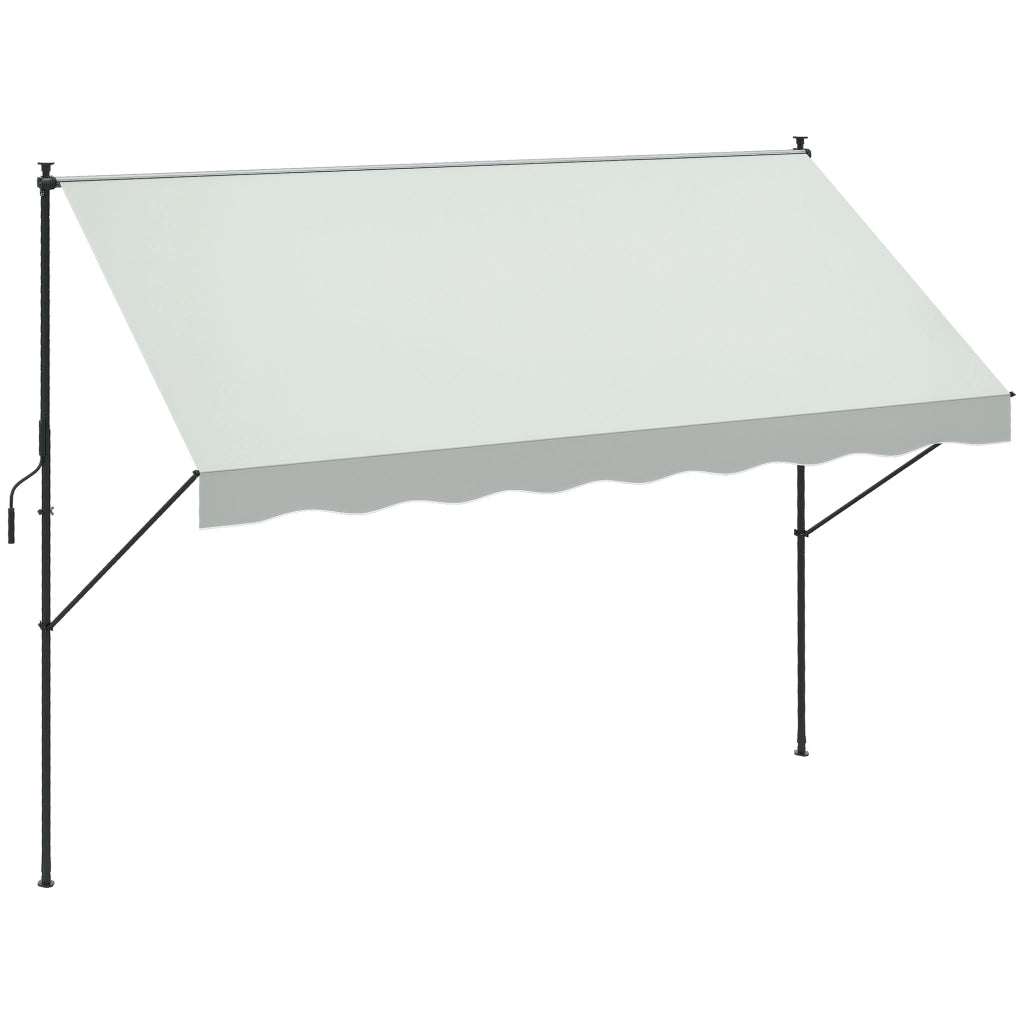 Toldo Retrattile Manuale per Balcone ¨C zephmum ¨C 300x175x210-310 cm Colore Crema