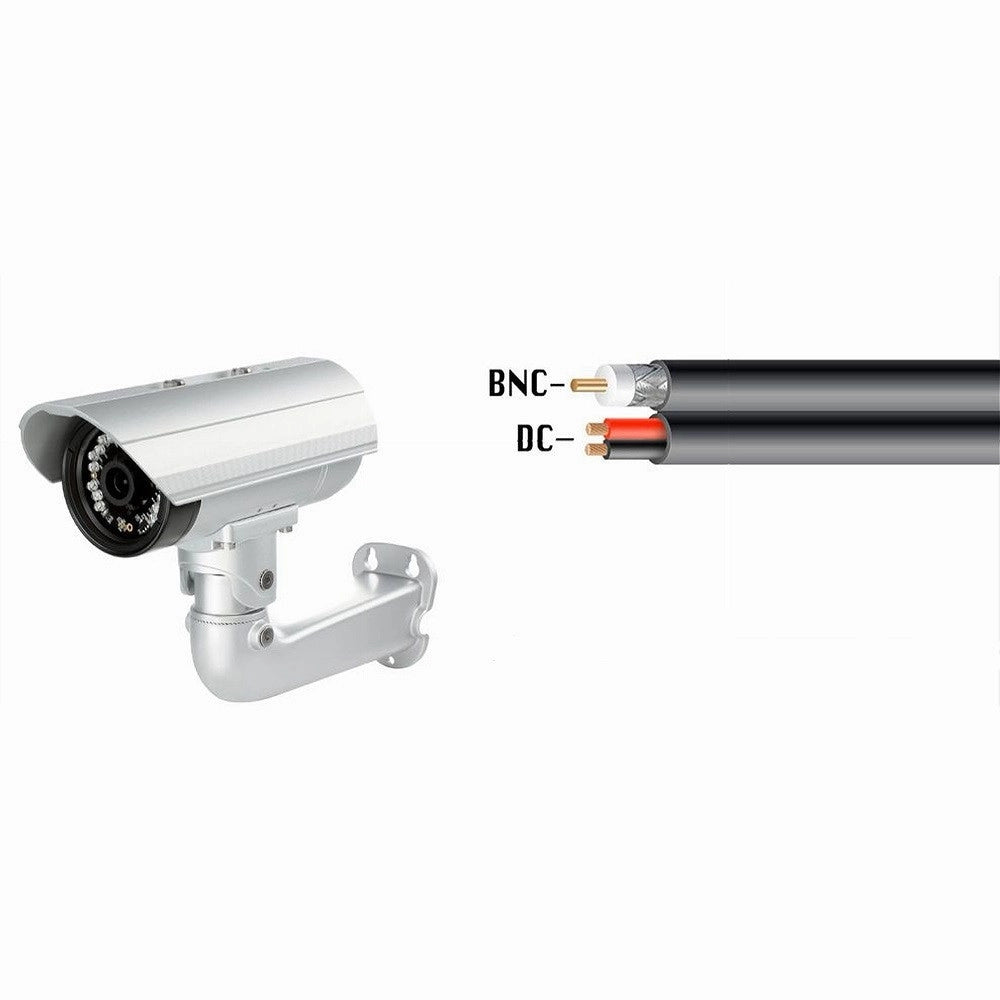 Trade Shop - Cavo Coassiale Rame-rame Antenna Tv Telecamere 200 Metri Maxtech Cctv-c200m -