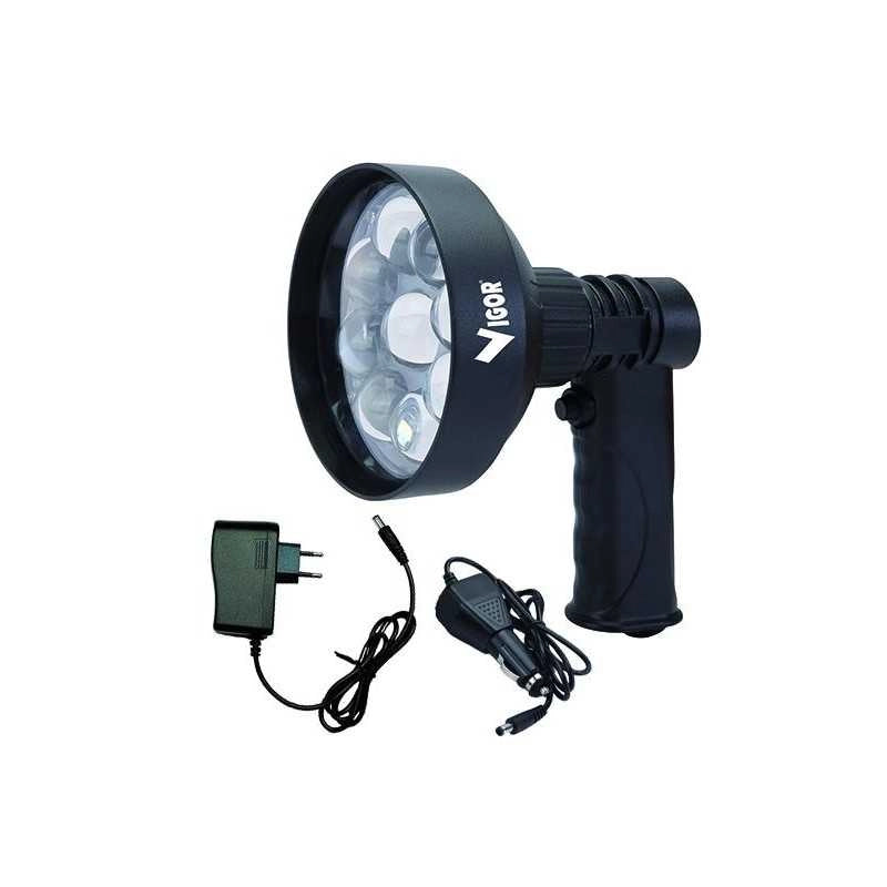 Faro Vigor Led Ricaricabili Censimento Notturno 27 Watt