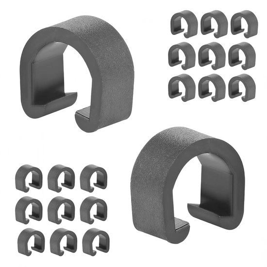 Fermo Cavi 40 Unità - Otre Cavi - Fermo Cavi in Plastica - Fermo Cavi per Cavi - Resistente ai Colpi - Duraturo e Affidabile - Fermo Cavi per Cavi