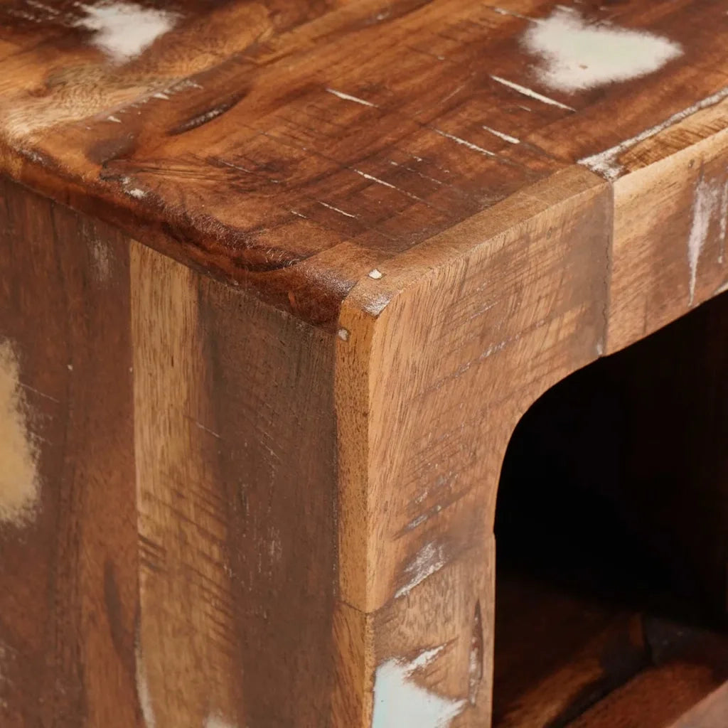 Portabottiglie Marrone Legno Recuperato Massello 4104574