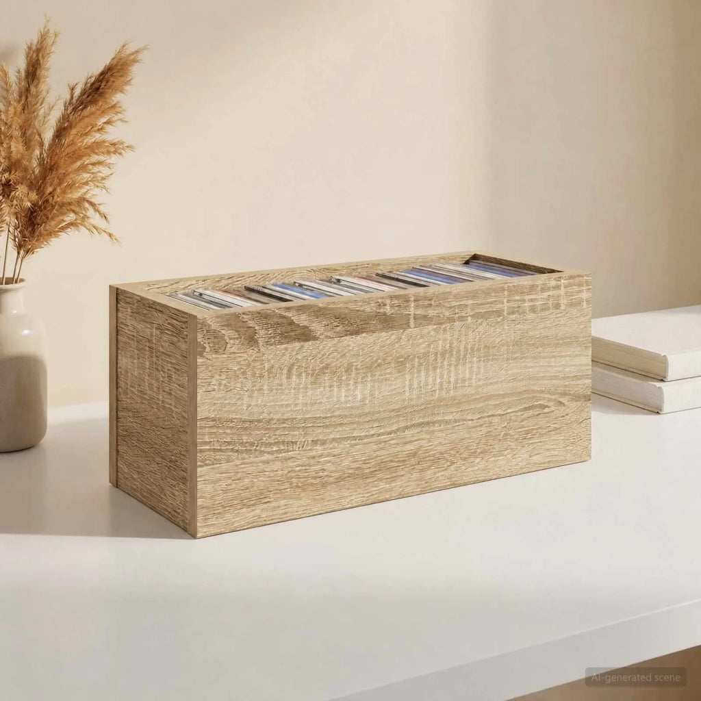 Rack per Stoccaggio CD 4 pz Rovere Sonoma 40 x 17 x 17 cm 8012714