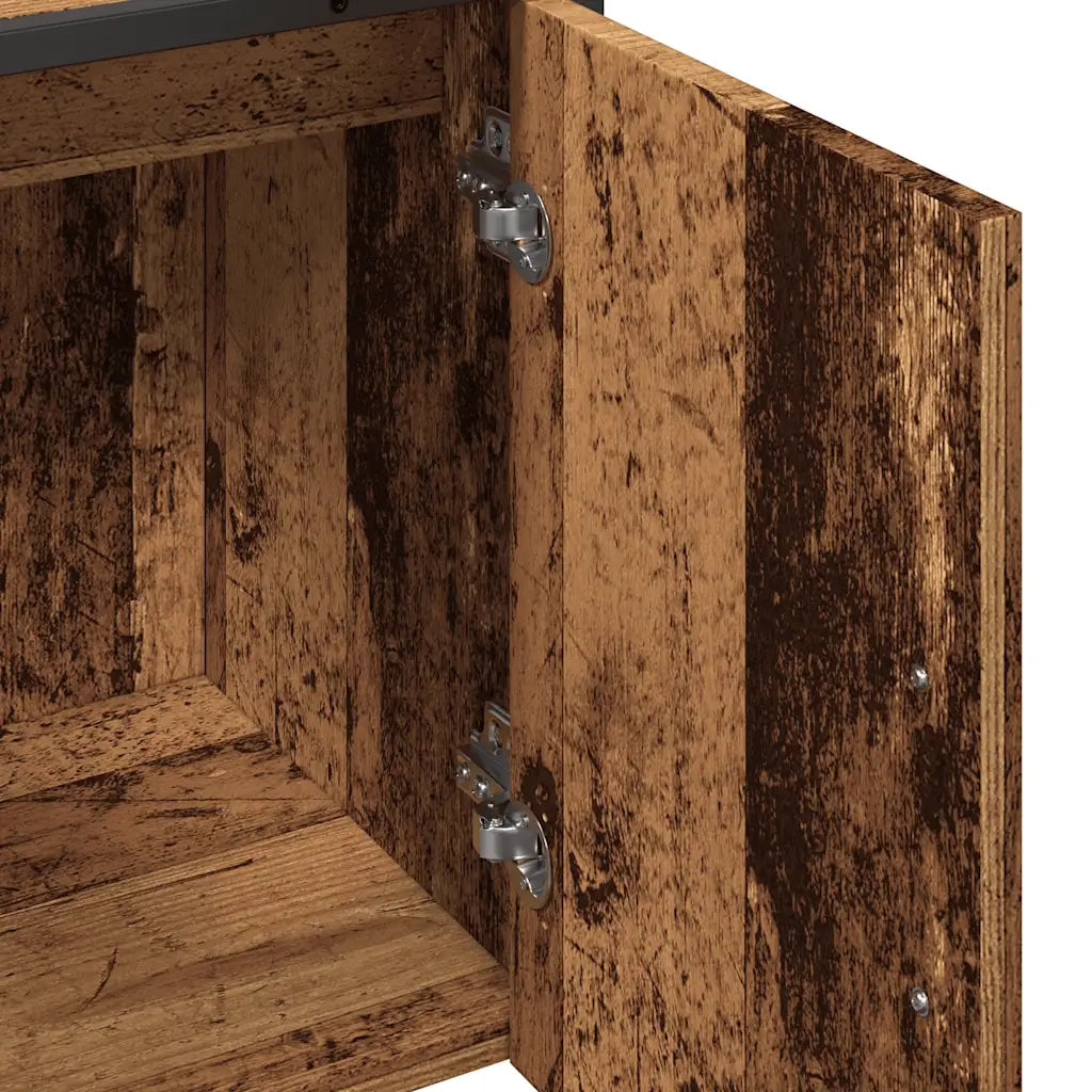 vidaXL Mobile Lavabo Bagno Legno Antico 60x33x60 cm Legno Multistrato