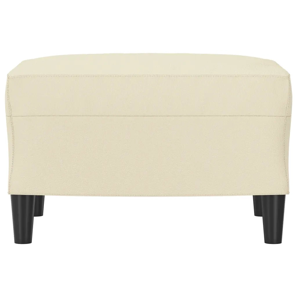 Poggiapiedi Crema 60x50x41 cm in Similpelle cod mxl 73044