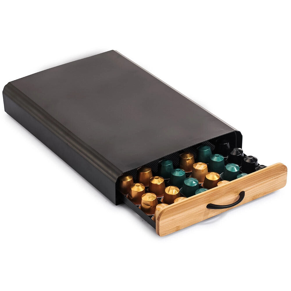 Contenitore Cassetto Porta Cialde Capsule Caffe Bustine Te Zucchero In Metallo