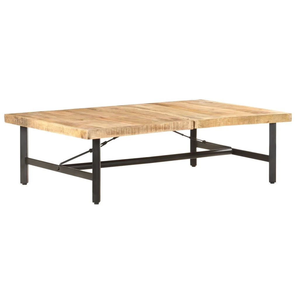 Tavolino da Salotto 142x90x42 cm in Legno Massello di Mango 320653