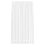 Tenda in Pizzo con tende Bianco 245 x 200 cm Poliestere