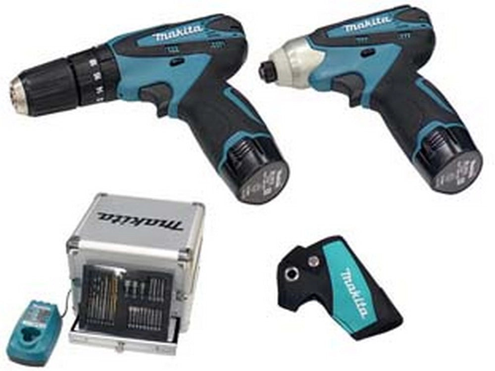 1pz kit trapano hp330d+trapano td090d 2 batt.litio 10,8v 1,3ah dk1493x1 2 cod:ferx.fer446280