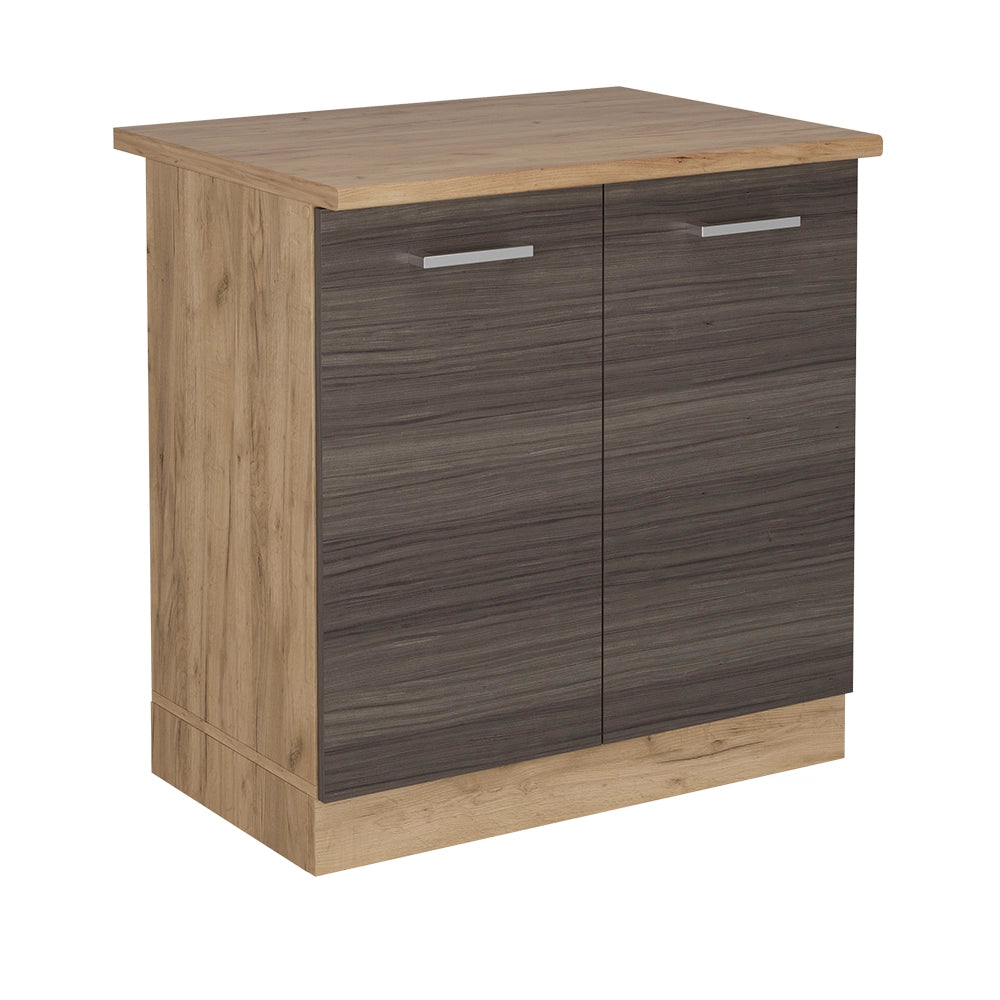 Vicco Mobile lavello cucina Grigio nobile 80 cm , PL Rovere