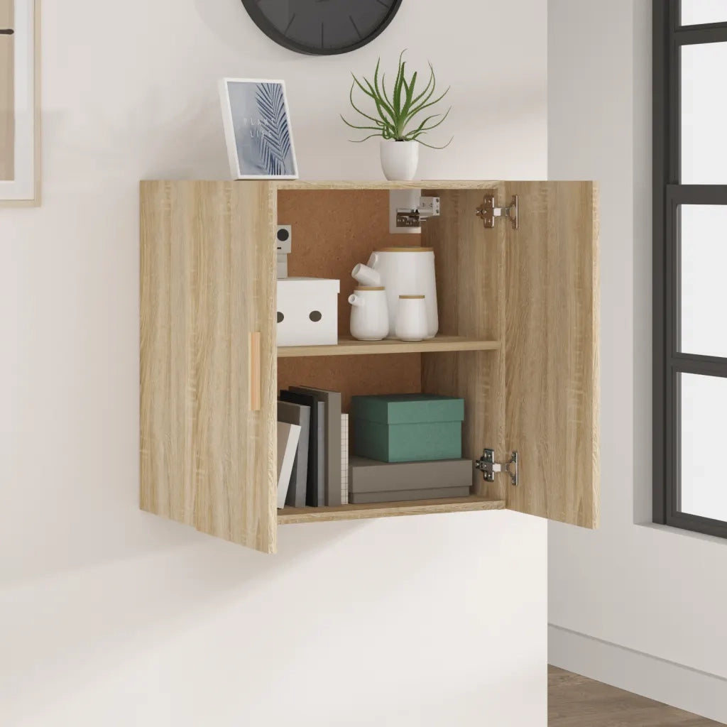 Armadietto a Muro | Mobile a Parete Rovere Sonoma 60x30x60 cm Legno Multistrato